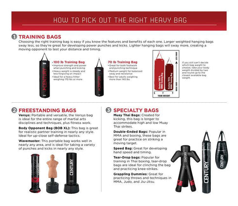CENTURY BOB XL - BODY OPPONENT BAG - MMA Fightland